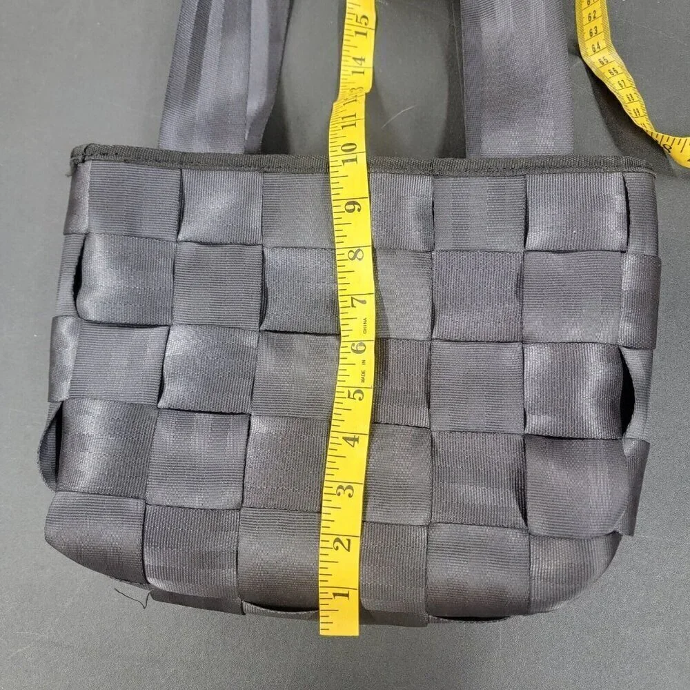 Black SEATBELT BAG Tote Style Handbag Purse Satchel Classic Y2K 90s Punk Concert